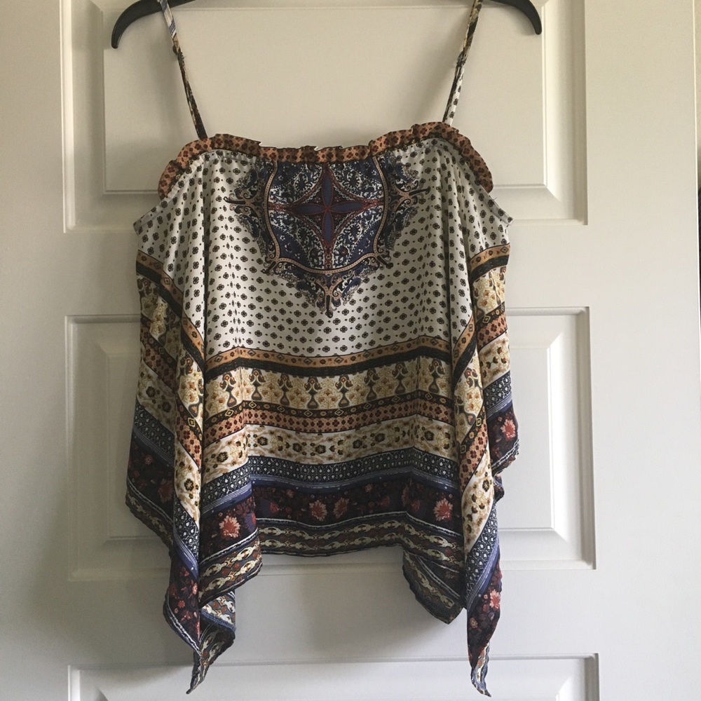 Square Neck Scarf Cami